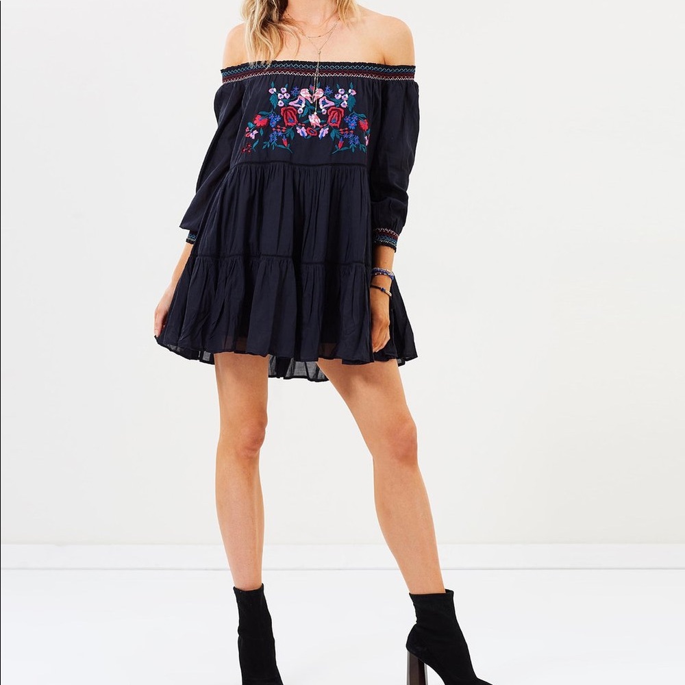 Free People sunbeam mini dress